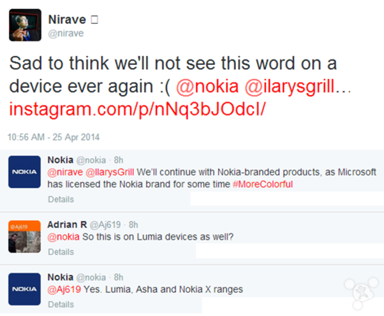 诺基亚：Lumia将会继续使用诺基亚的商标