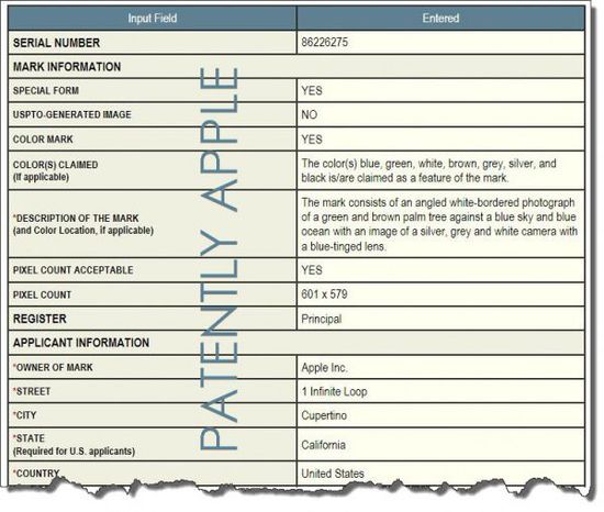 苹果为iPhoto和iMovie图标申请商标