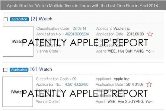 苹果将iWatch商标专利申请范围扩大至韩国